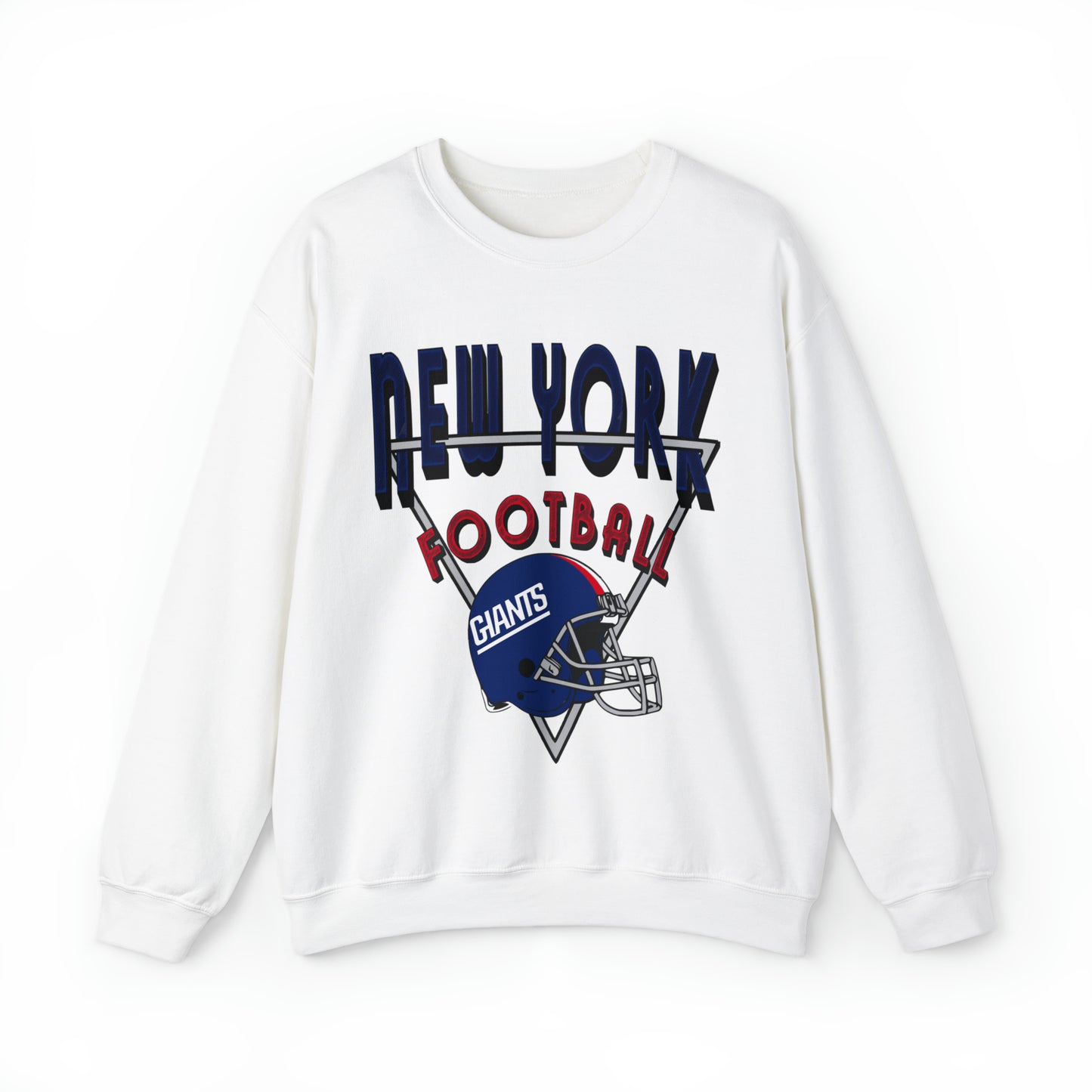 Throwback New York Giants Football Sweatshirt - Vintage Style Football Crewneck - Men's & Women's Football Apparel