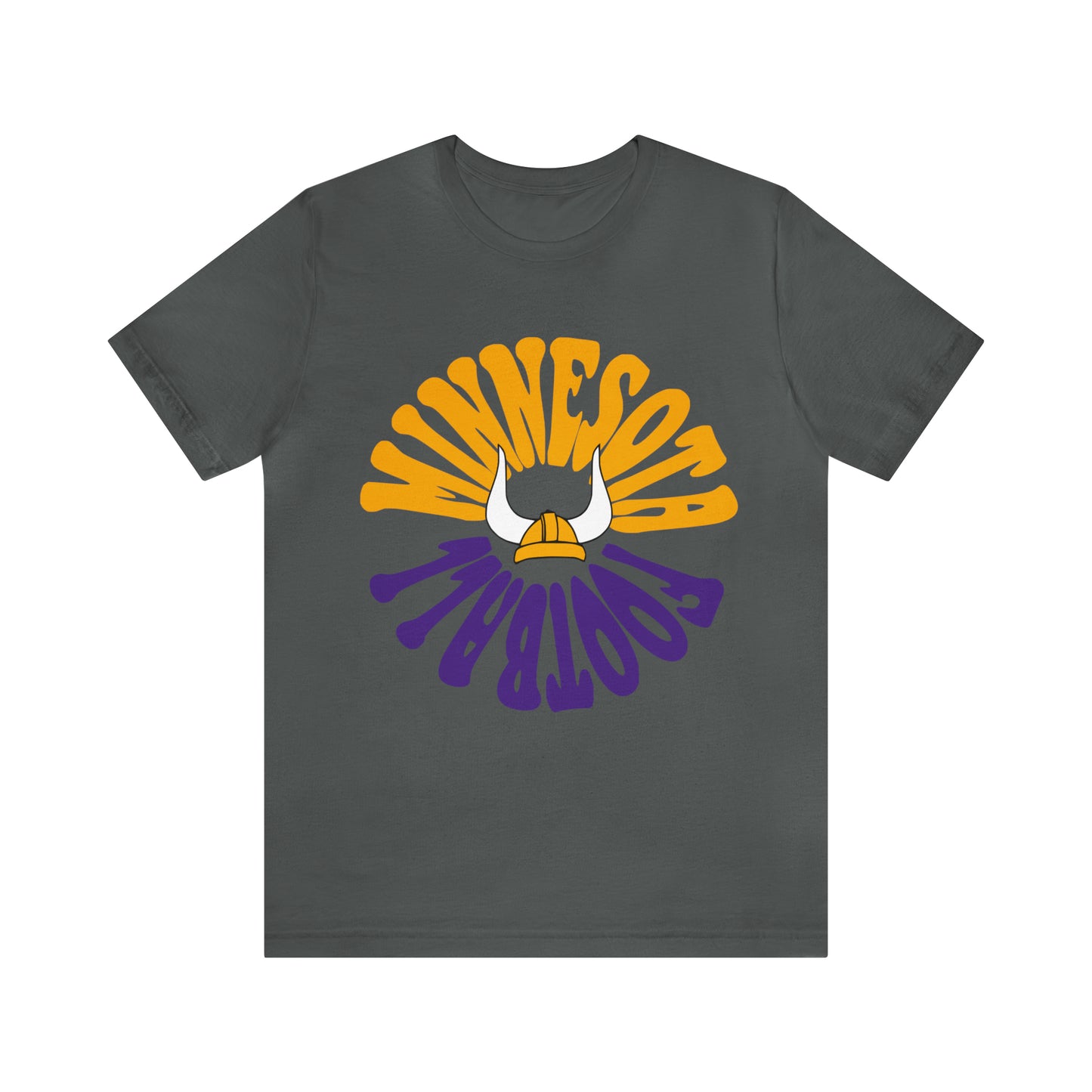 Hippy Retro Minnesota Vikings Tee - 90's Short Sleeve T-Shirt - NFL Football Men's & Women's Apparel - Design 2