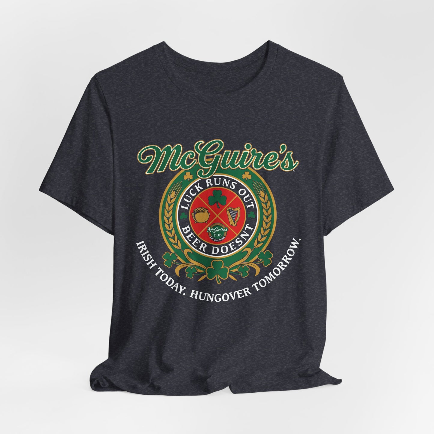Men's Unisex McGuire's Vintage Shamrock Softstyle Tee T-Shirt