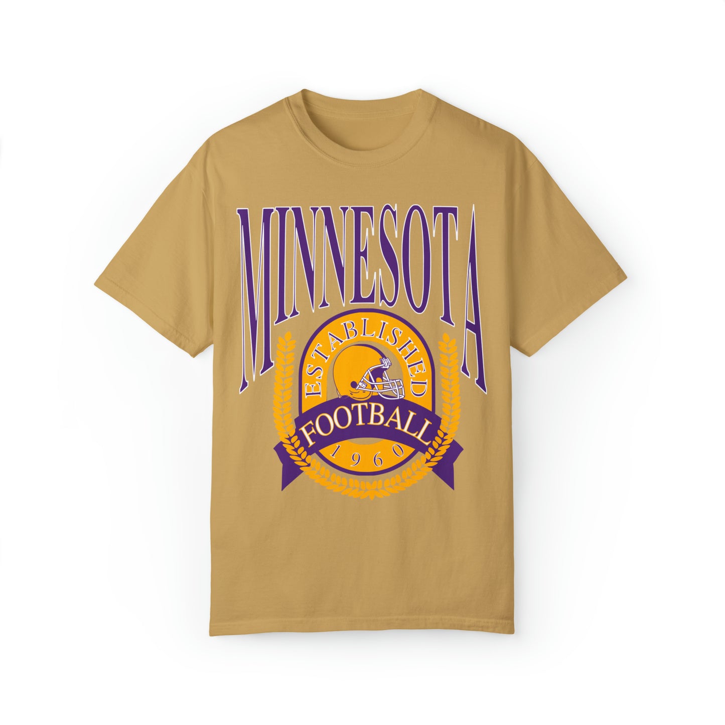 Comfort Colors Throwback Vintage Minnesota Vikings NFL Football Tee - Short Sleeve T-Shirt Unisex Men's Women's Oversized Apparel - Design 1