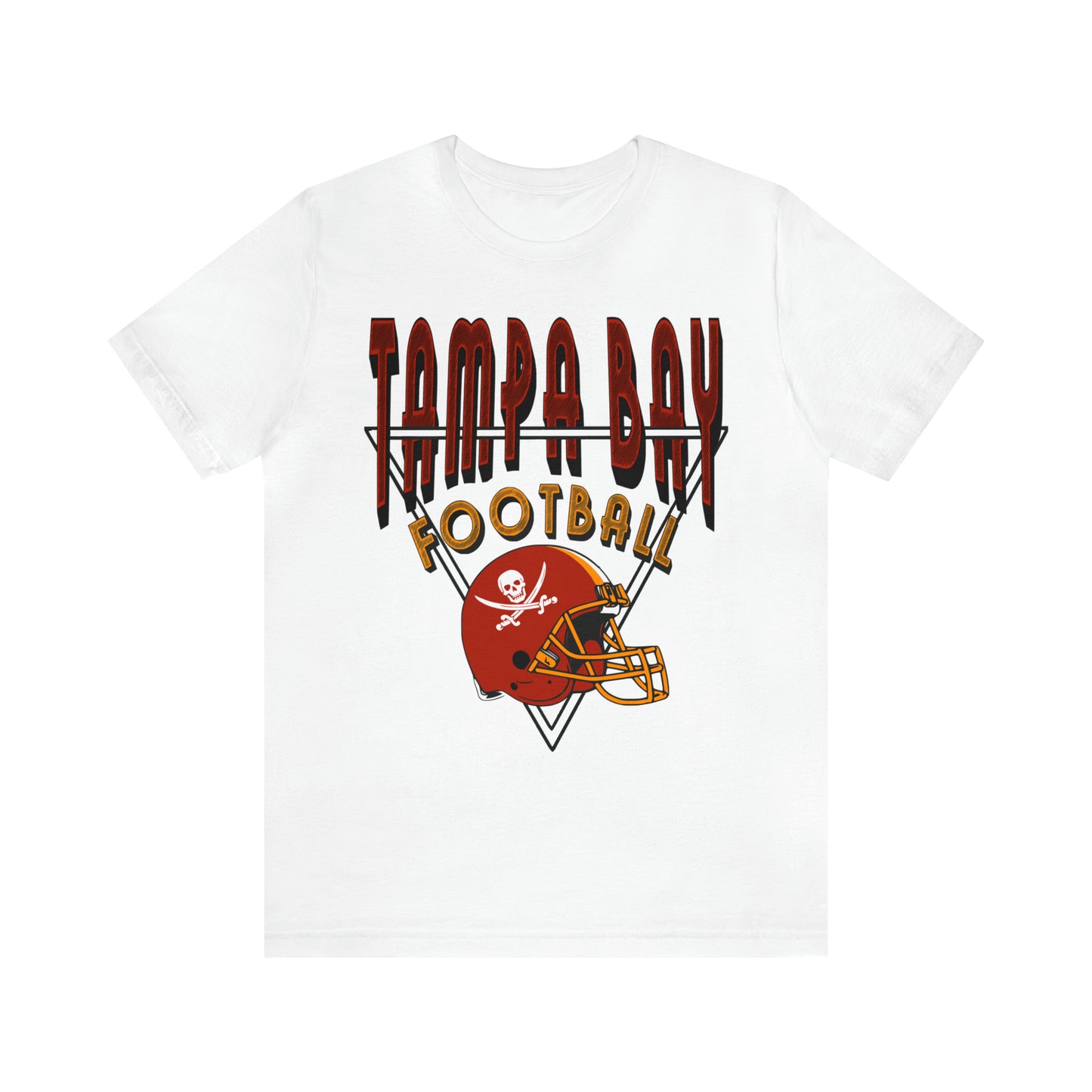 Vintage Tampa Bay Buccaneers Short Sleeve T-Shirt - Retro Men's & Women's Oversized Tee Unisex Bella & Canvas  - Design 1