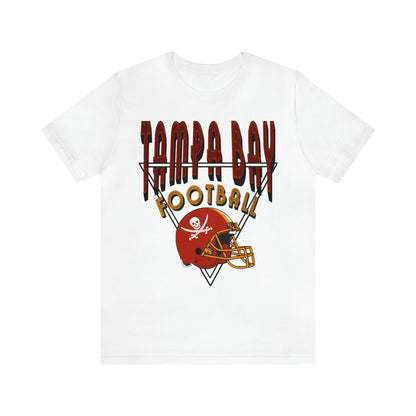 Vintage Tampa Bay Buccaneers Short Sleeve T-Shirt - Retro Men's & Women's Oversized Tee Unisex Bella & Canvas  - Design 1