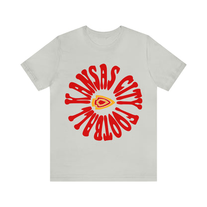 Vintage Kansas City Chiefs T-Shirt - NFL Football Short Sleeve Tee - Travis Kelce & Patrick Mahomes Oversized T-Shirt - Design 2