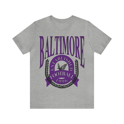 Baltimore Ravens T-Shirt Lamar Jackson, OBJ, Odell Beckham Jr, Men's, Women's, Lamar Jackson, Vintage, Retro, Short Sleeve, The Dallas Family, Etsy, The Dallas Family, Oversized, Cute, Affordable, Retro, Cheap, Soft, Heather Gray