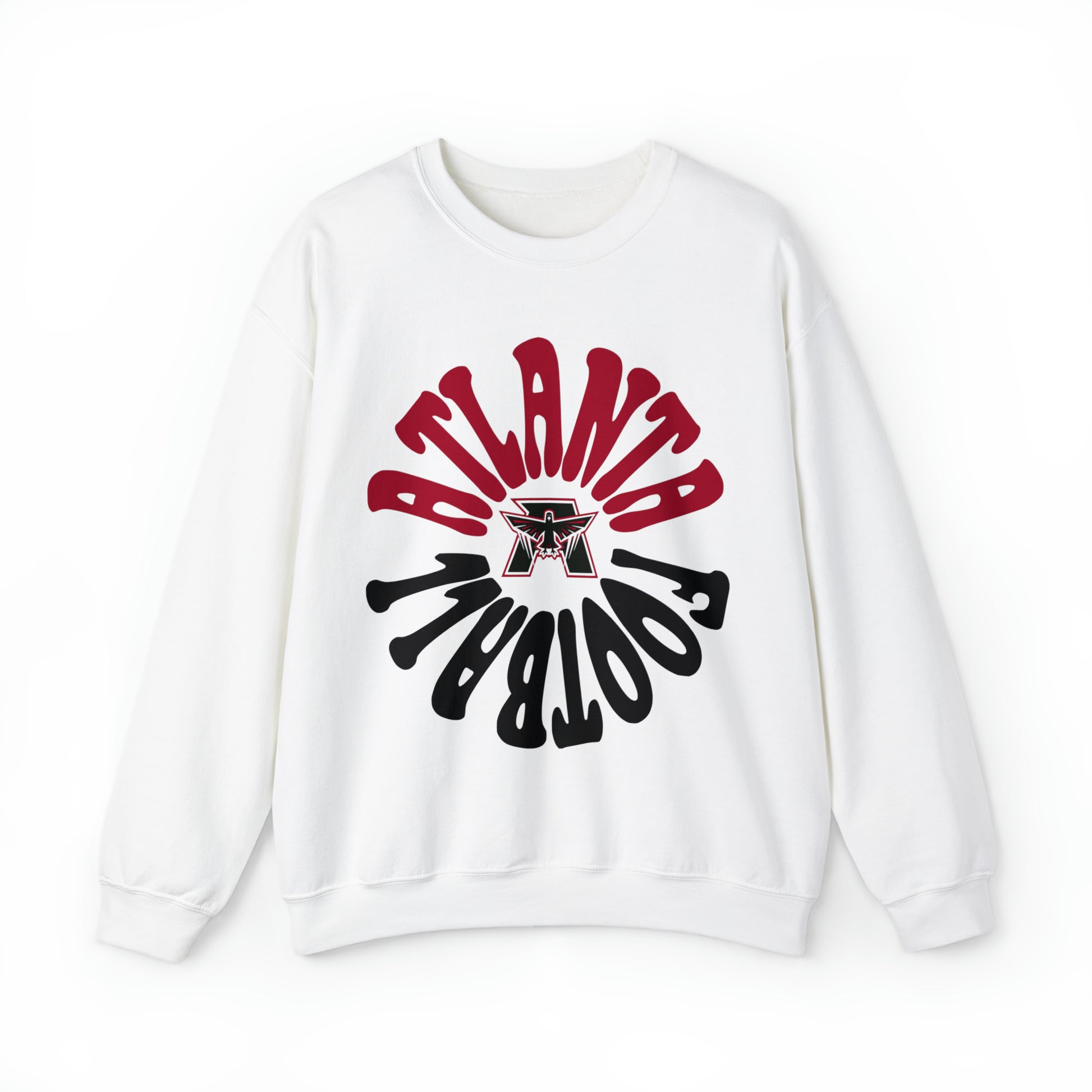 Hippy Retro Atlanta Falcons Crewneck - Vintage Unisex Football Sweatshirt - Men's & Women's - Design 2