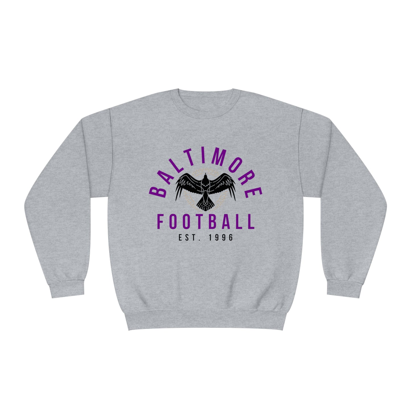 Retro Baltimore Ravens Crewneck Sweatshirt - Vintage NFL Football Ravens Hoodie -  Men's & Women's Sweatshirt - Design 4