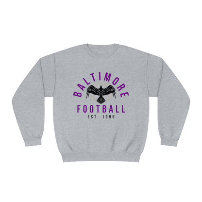 Retro Baltimore Ravens Crewneck Sweatshirt - Vintage NFL Football Ravens Hoodie -  Men's & Women's Sweatshirt - Design 4