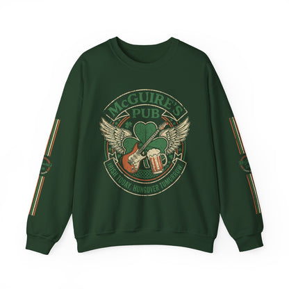 Rock N Roll McGuire's Pub Logo Sweatshirt — Irish Pub St. Patrick's Day Crewneck