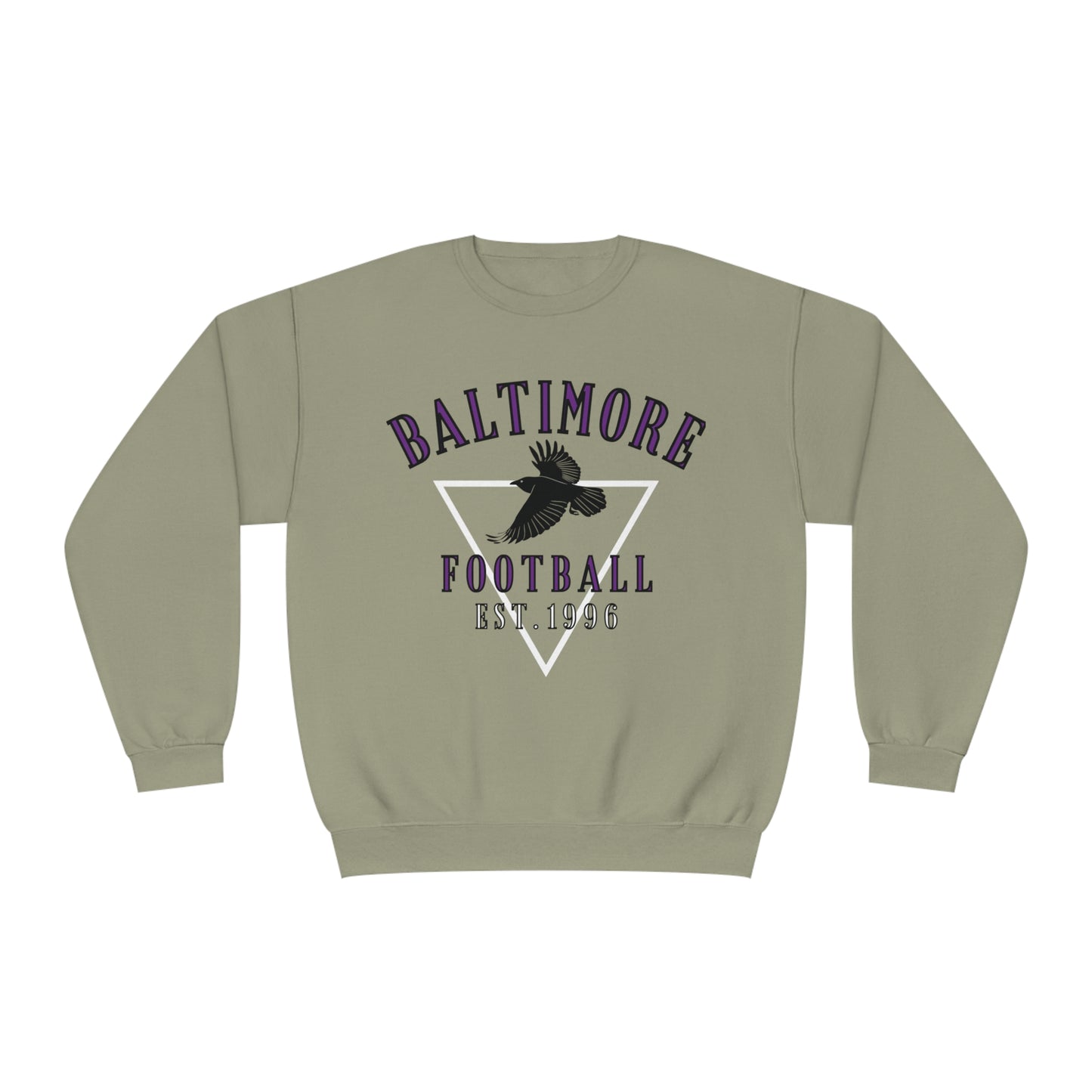 Vintage Baltimore Ravens Crewneck Sweatshirt  - NFL Football Hoodie - Retro Sweatshirt Oversized Game Day Apparel - Design 3