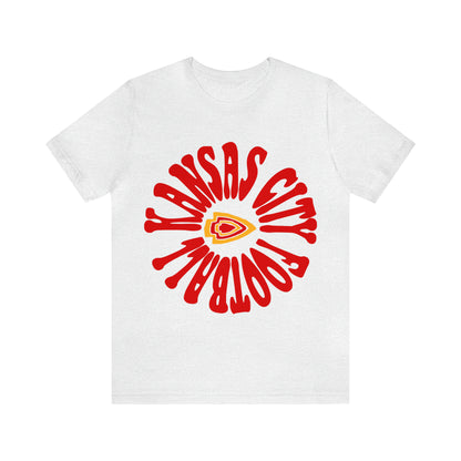 Vintage Kansas City Chiefs T-Shirt - NFL Football Short Sleeve Tee - Travis Kelce & Patrick Mahomes Oversized T-Shirt - Design 2