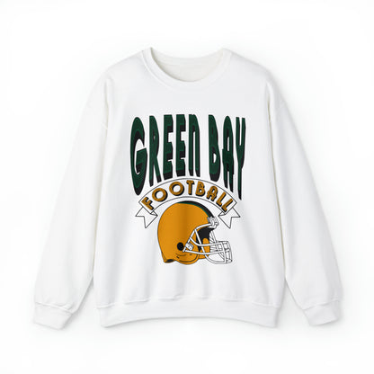 90's Green Bay Packers Sweatshirt - Vintage Style Crewneck - Wisconsin Cheese Head - Throwback Logo  - Design 3