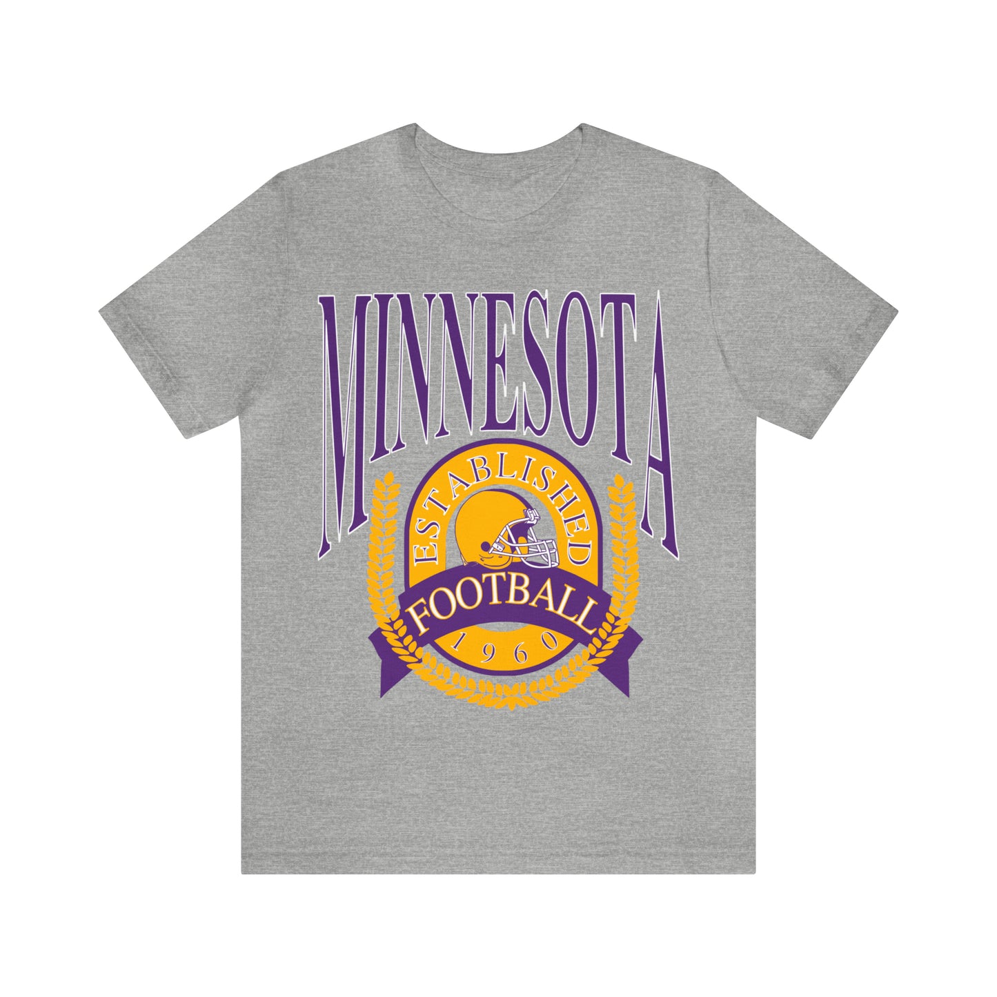 Throwback Vintage Minnesota Vikings Tee - 90's Short Sleeve T-Shirt - NFL Football Men's & Women's Apparel - Design 1