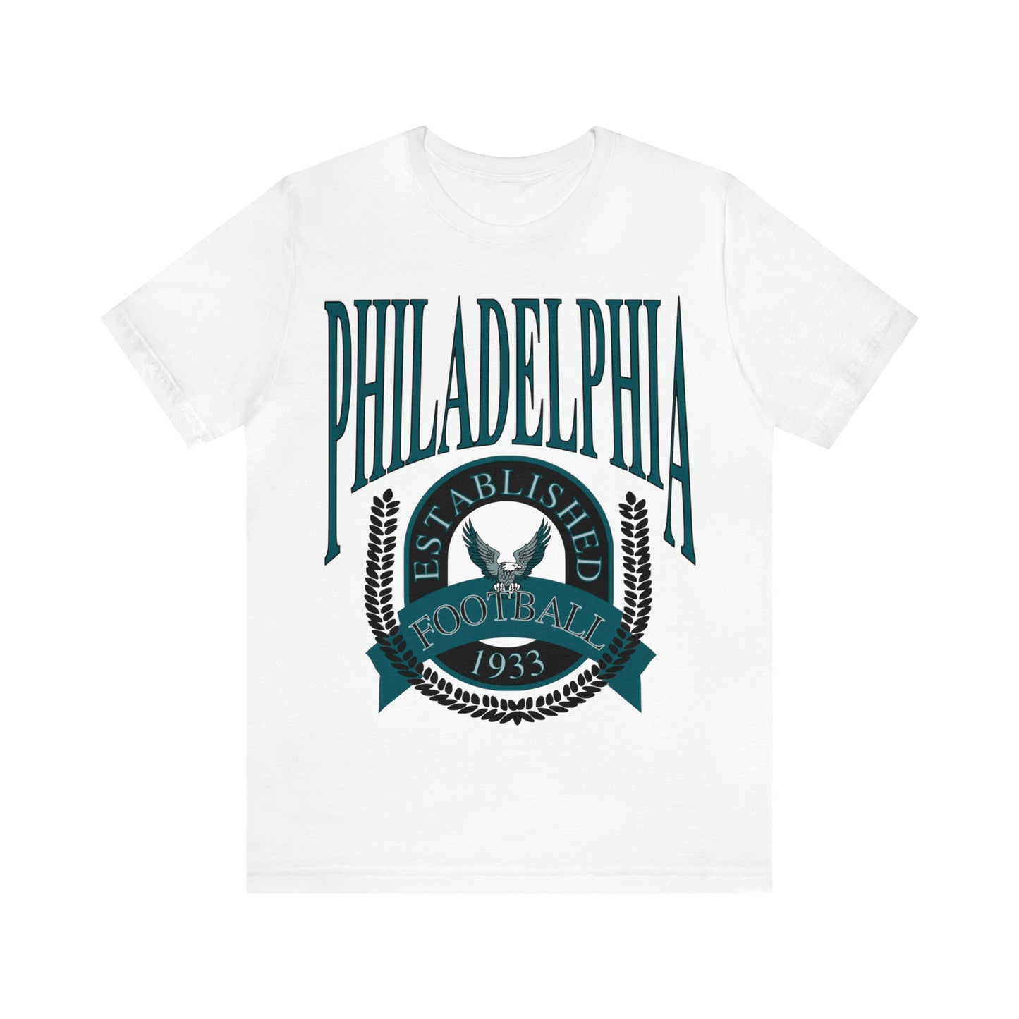 Throwback Vintage Philadelphia Eagles Tee - 90's Short Sleeve T-Shirt - NFL Football Men's & Women's Apparel - Design 1