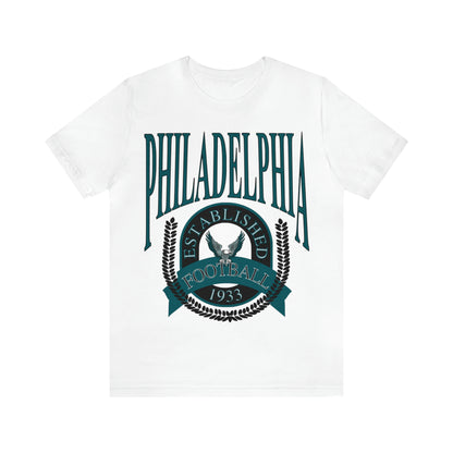 Throwback Vintage Philadelphia Eagles Tee - 90's Short Sleeve T-Shirt - NFL Football Men's & Women's Apparel - Design 1