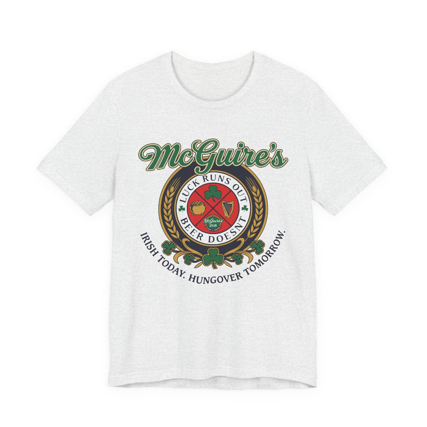Men's Unisex McGuire's Vintage Shamrock Softstyle Tee T-Shirt