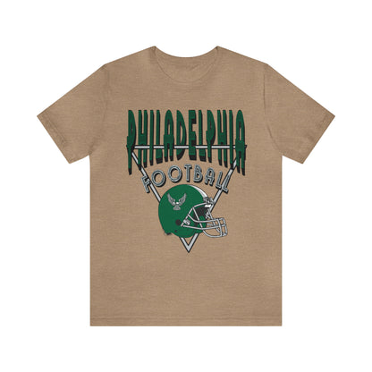 Throwback Vintage Philadelphia Eagles Tee - 90's Short Sleeve T-Shirt - NFL Football Men's & Women's Apparel - Design 3