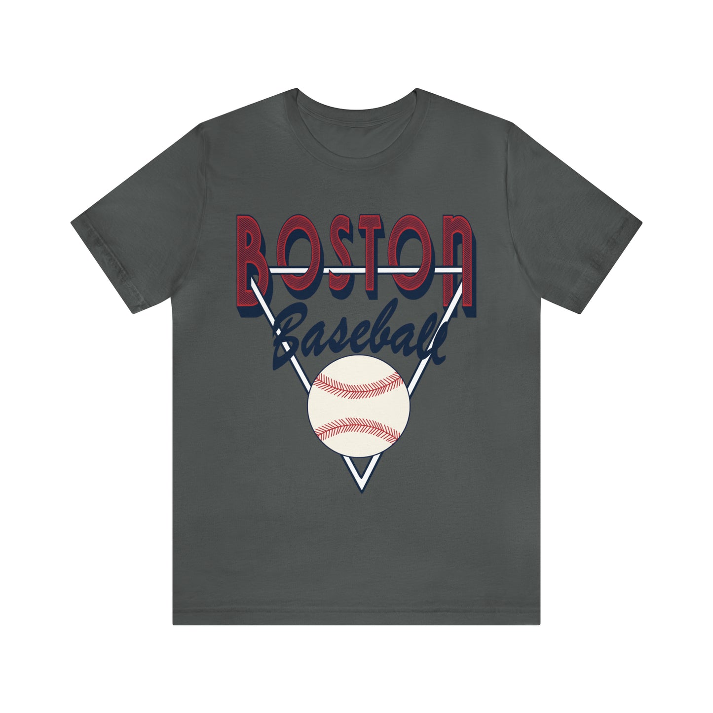 Retro Boston Baseball Tee - Vintage Style Short Sleeve T-Shirt - MLB Baseball Gear - Vintage Men's & Women's Apparel