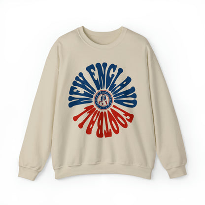Retro New England Patriots Sweatshirt - Vintage Style Football Crewneck - Men's & Women's Football Apparel