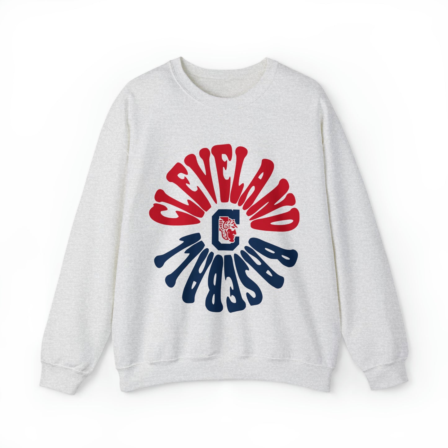 Retro Cleveland Baseball Crewneck - Cle Sweatshirt Baseball Gear - Vintage MLB Apparel