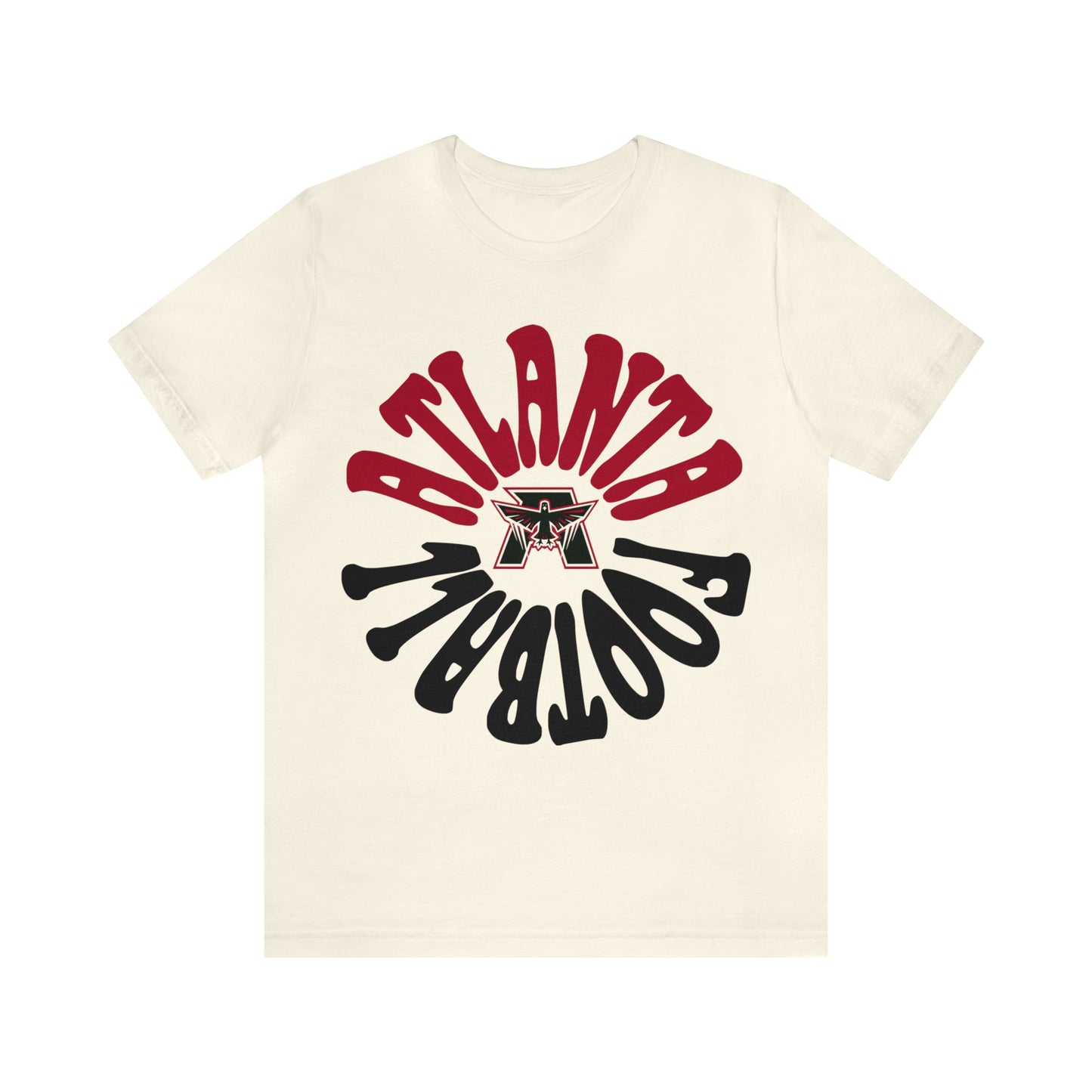 Hippy Retro Atlanta Falcons Short Sleeve T-Shirt - Vintage Unisex Football Tee - Men's & Women's - Design 2