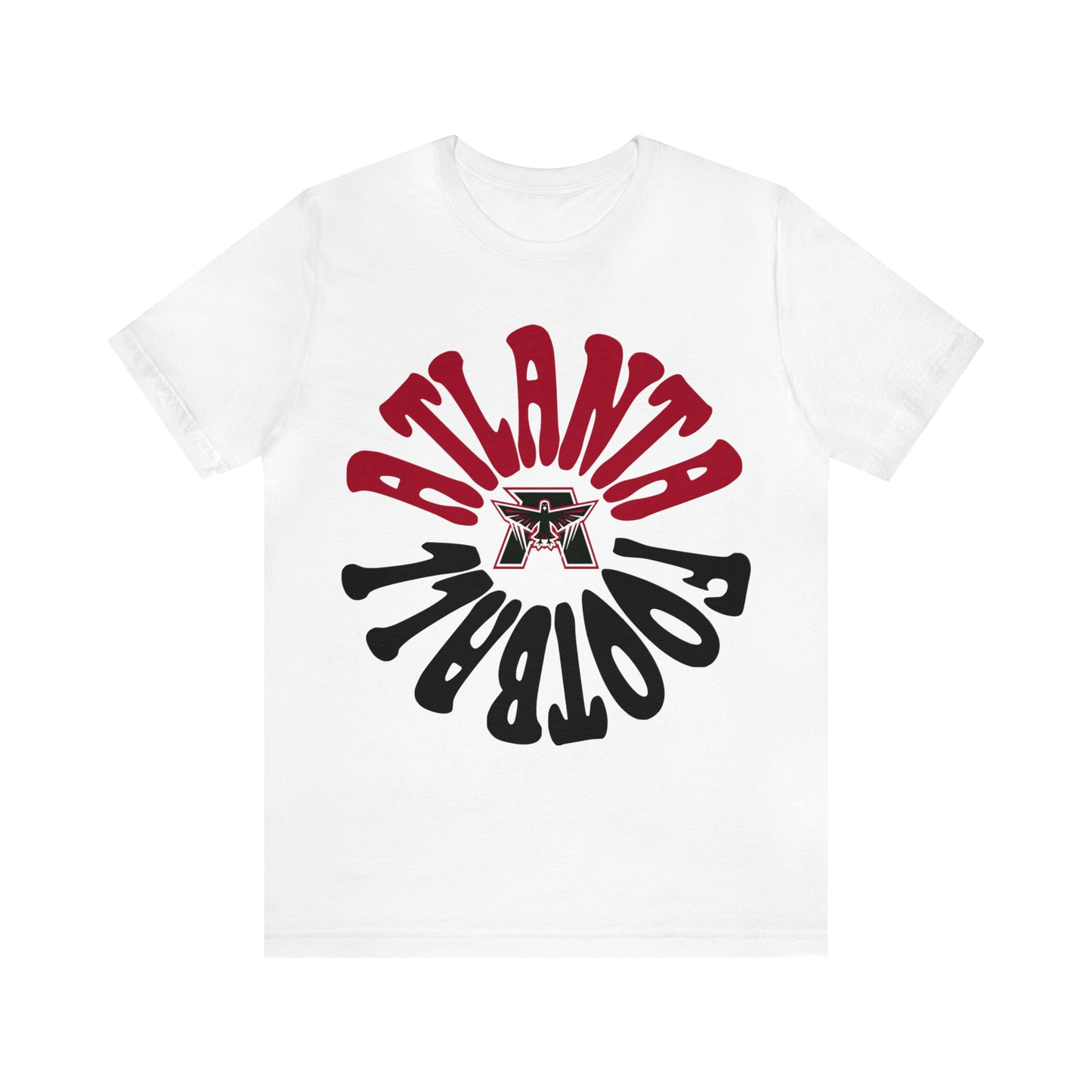Hippy Retro Atlanta Falcons Short Sleeve T-Shirt - Vintage Unisex Football Tee - Men's & Women's - Design 2