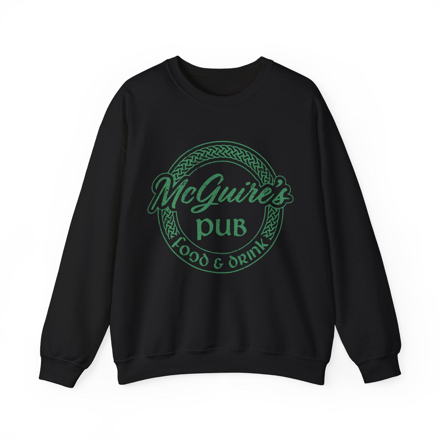 McGuire's Pub Logo Sweatshirt — Irish Pub St. Patrick's Day Crewneck