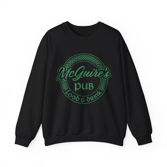McGuire's Pub Logo Sweatshirt — Irish Pub St. Patrick's Day Crewneck