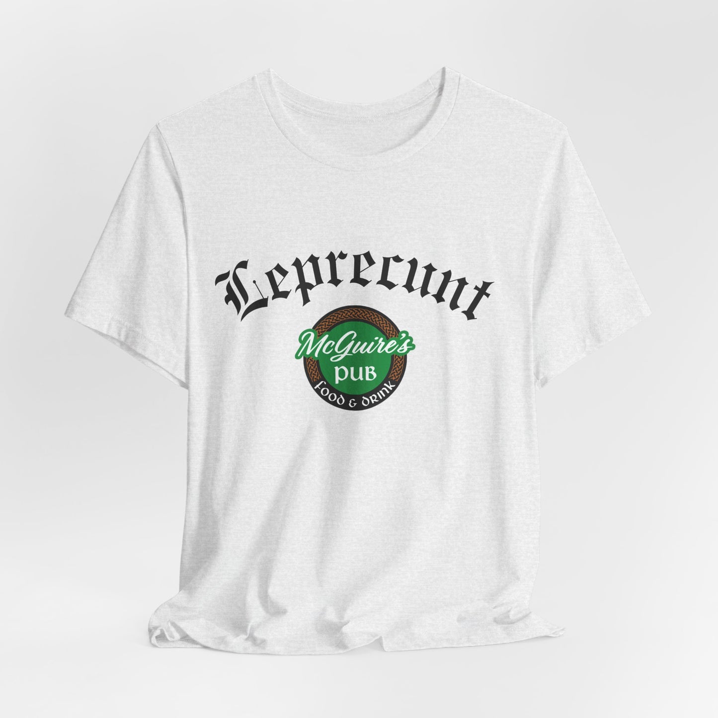 Men's Unisex McGuire's Vintage Shamrock T-Shirt - Leprecunt Logo