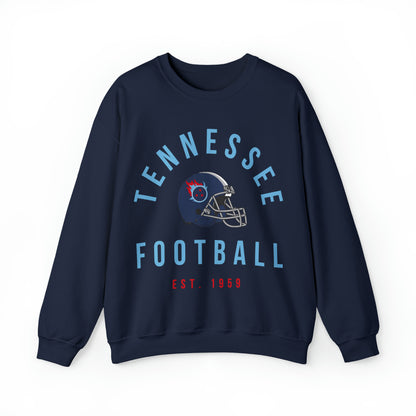 Vintage Tennessee Titans Crewneck Sweatshirt - Vintage Men's & Women's Oversized Unisex Football Apparel - Design 4