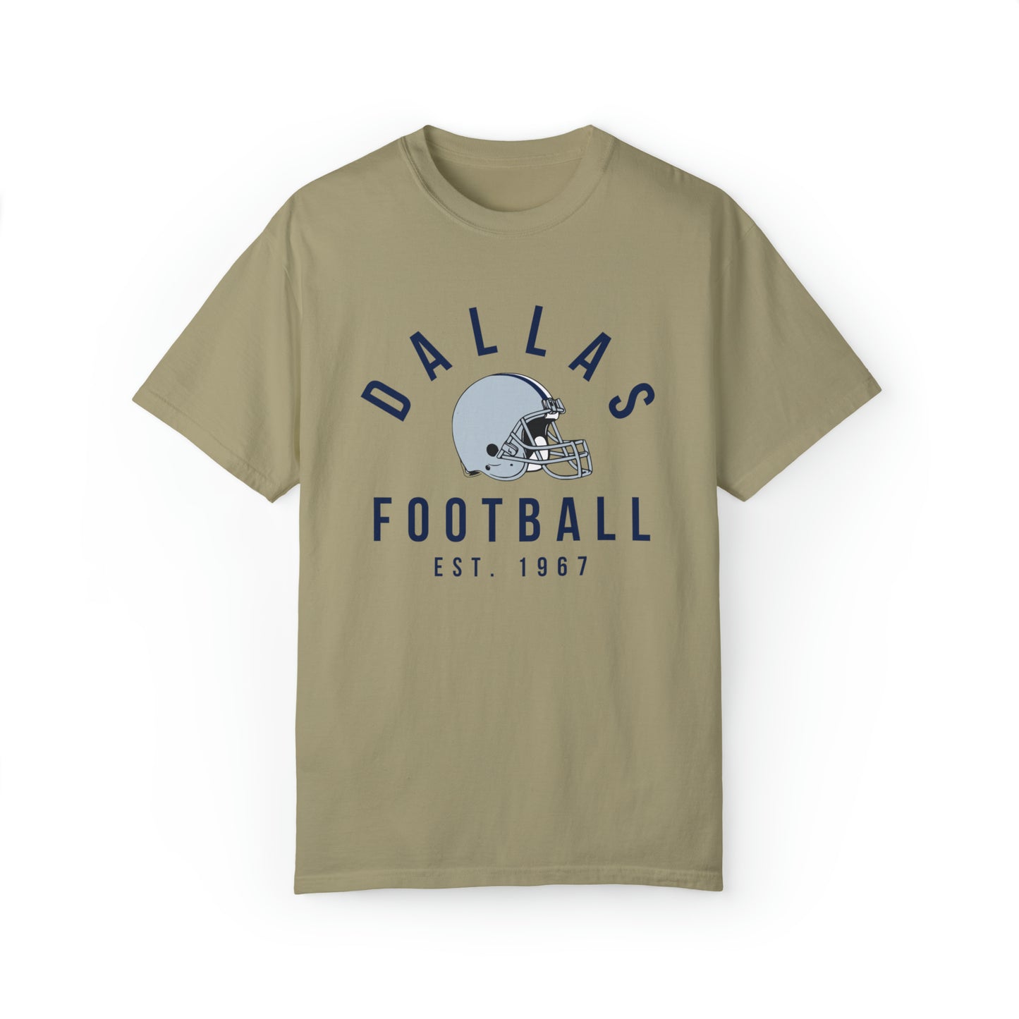 Comfort Colors Dallas Cowboys Football Tee - Short Sleeve T-Shirt Men's Women's Apparel - Design 3
