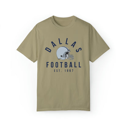 Comfort Colors Dallas Cowboys Football Tee - Short Sleeve T-Shirt Men's Women's Apparel - Design 3