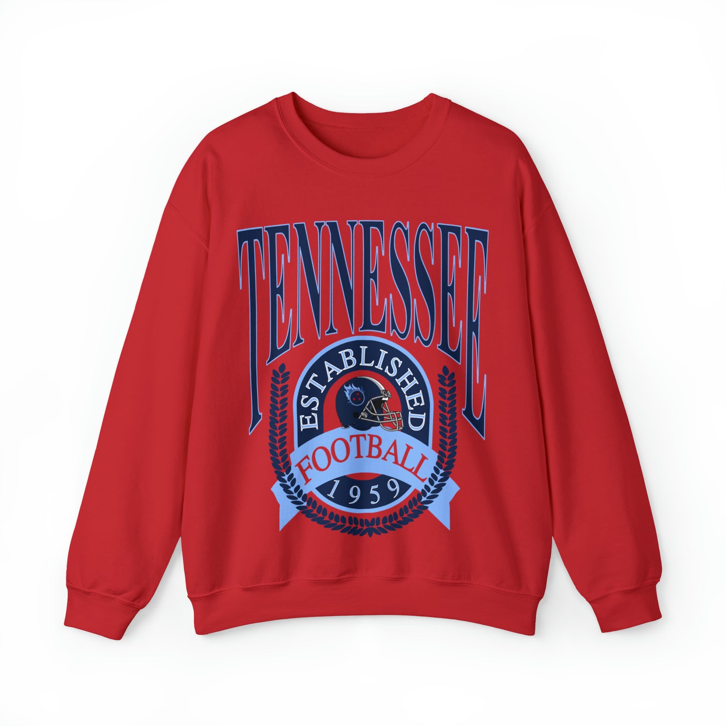 Throwback Tennessee Titans Crewneck Sweatshirt - Vintage Men's & Women's Oversized Unisex Football Apparel - Design 1