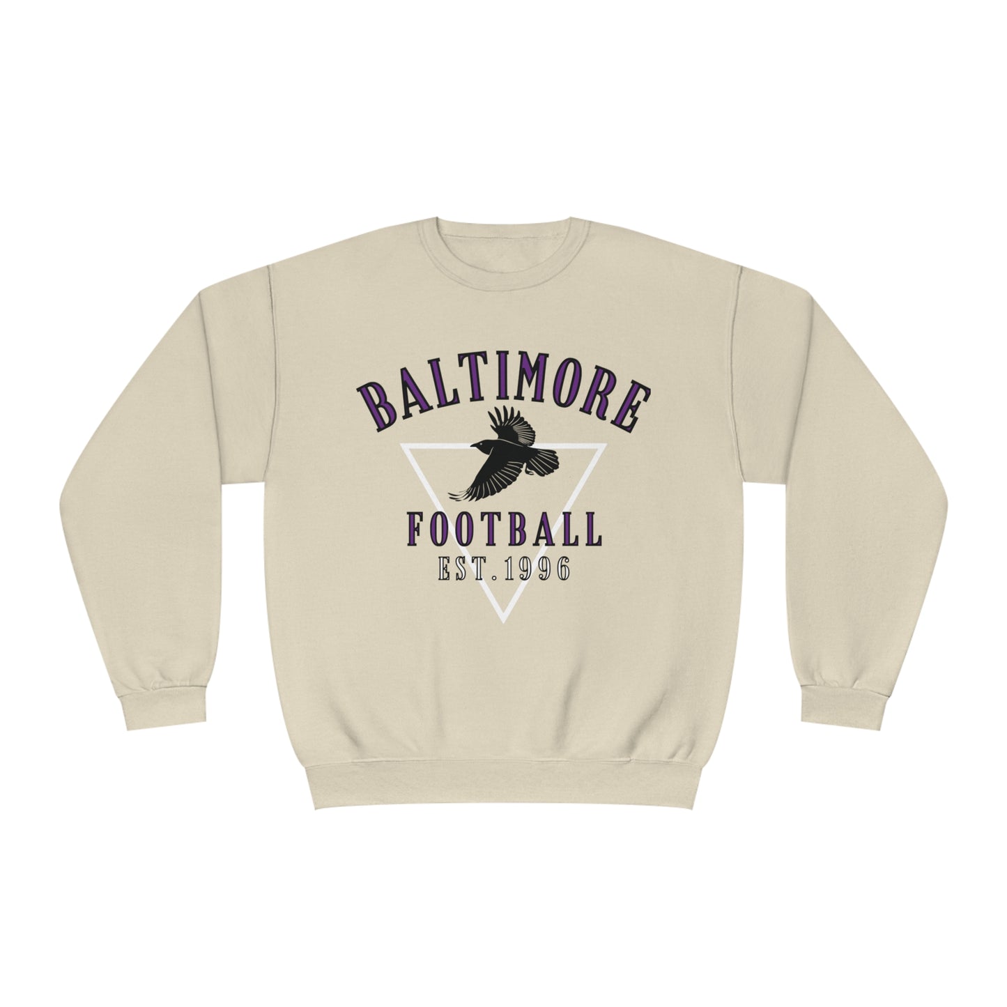 Vintage Baltimore Ravens Crewneck Sweatshirt  - NFL Football Hoodie - Retro Sweatshirt Oversized Game Day Apparel - Design 3