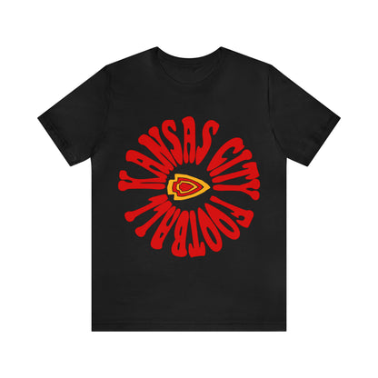 Vintage Kansas City Chiefs T-Shirt - NFL Football Short Sleeve Tee - Travis Kelce & Patrick Mahomes Oversized T-Shirt - Design 2
