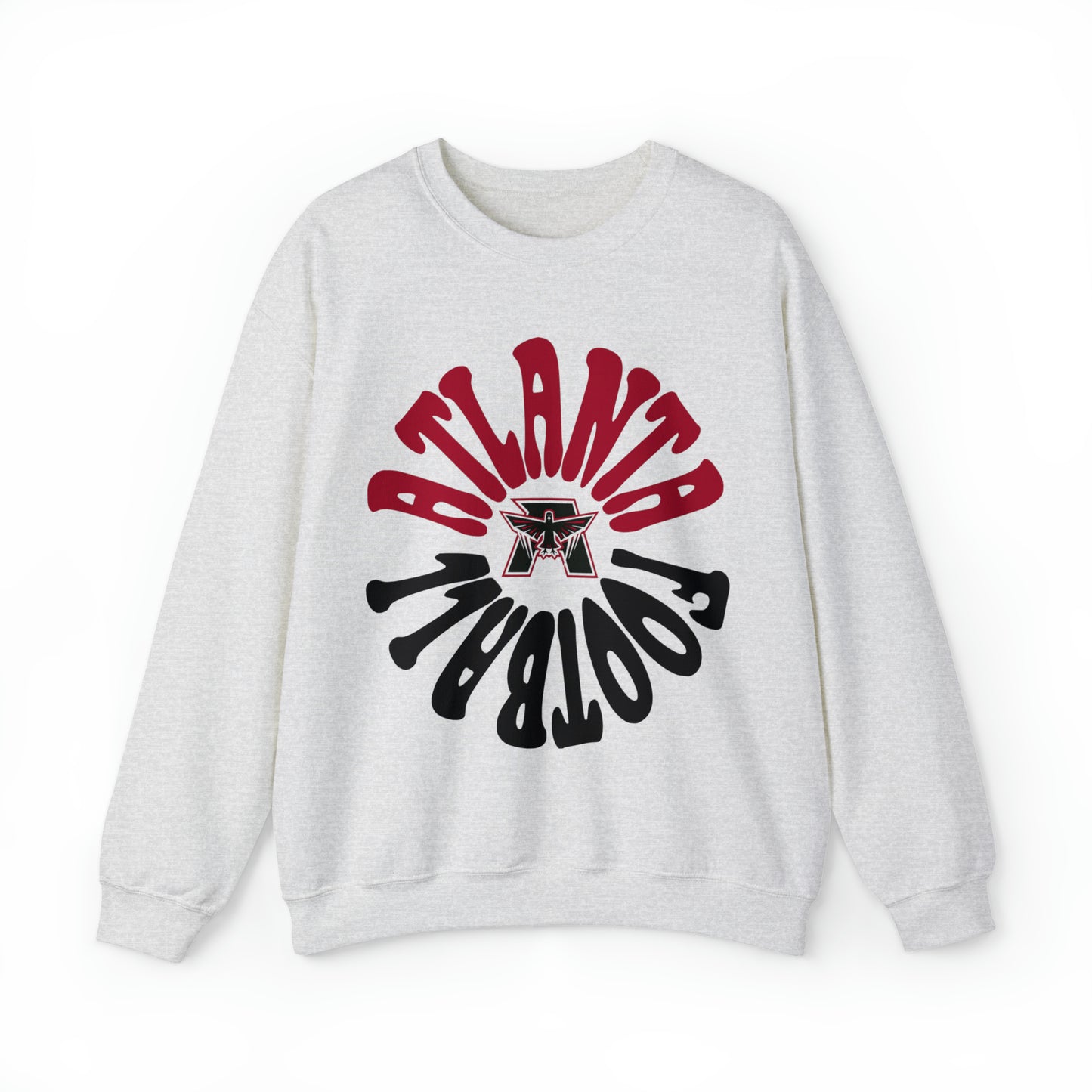 Hippy Retro Atlanta Falcons Crewneck - Vintage Unisex Football Sweatshirt - Men's & Women's - Design 2