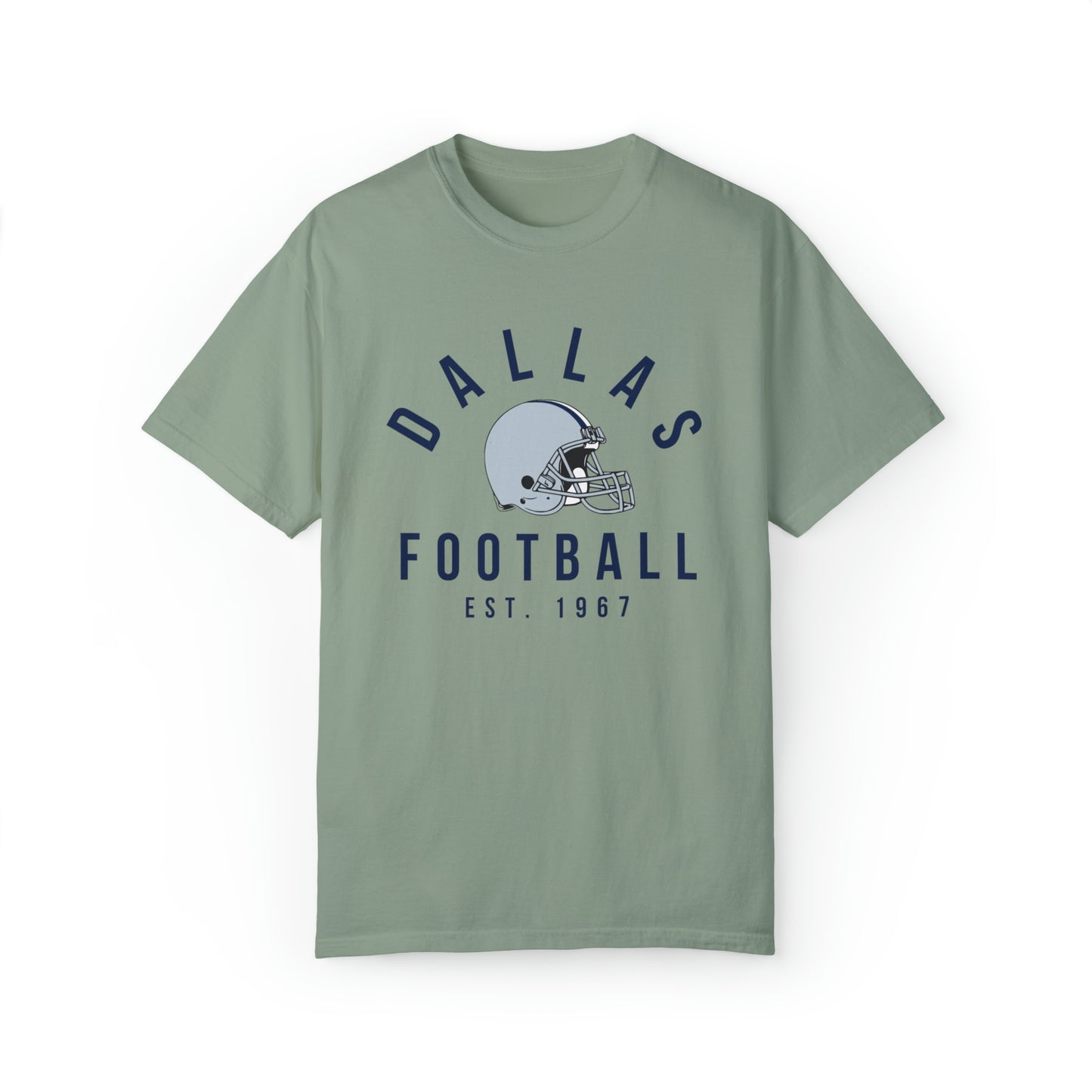 Comfort Colors Dallas Cowboys Football Tee - Short Sleeve T-Shirt Men's Women's Apparel - Design 3