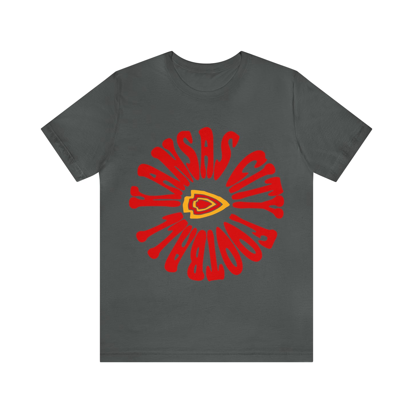 Vintage Kansas City Chiefs T-Shirt - NFL Football Short Sleeve Tee - Travis Kelce & Patrick Mahomes Oversized T-Shirt - Design 2