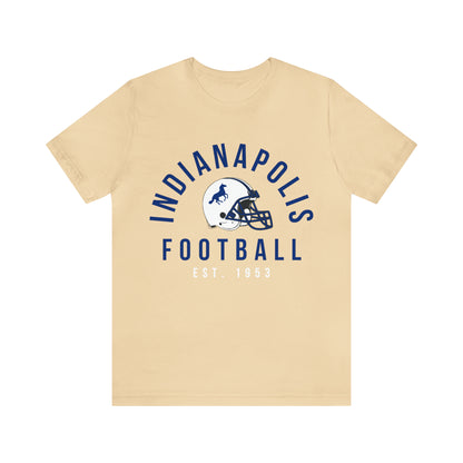 Vintage Indianapolis Colts Short Sleeve T-Shirt - Retro Style Football Tee - Men's & Women's - Design 2