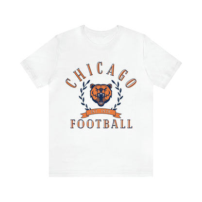 Vintage Chicago Bears Short Sleeve T-Shirt - Throwback NFL Football Men's & Women's Oversized Tee - Design 3