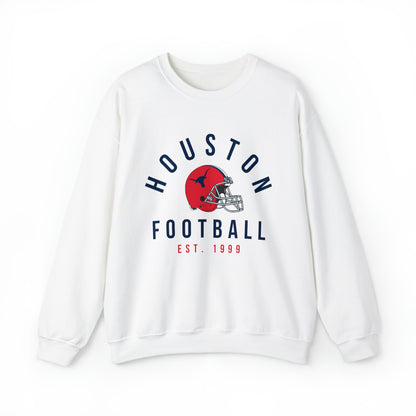 Vintage Houston Texans Crewneck - Vintage Style Football Sweatshirt - Men's Women's Unisex Apparel - Design 1