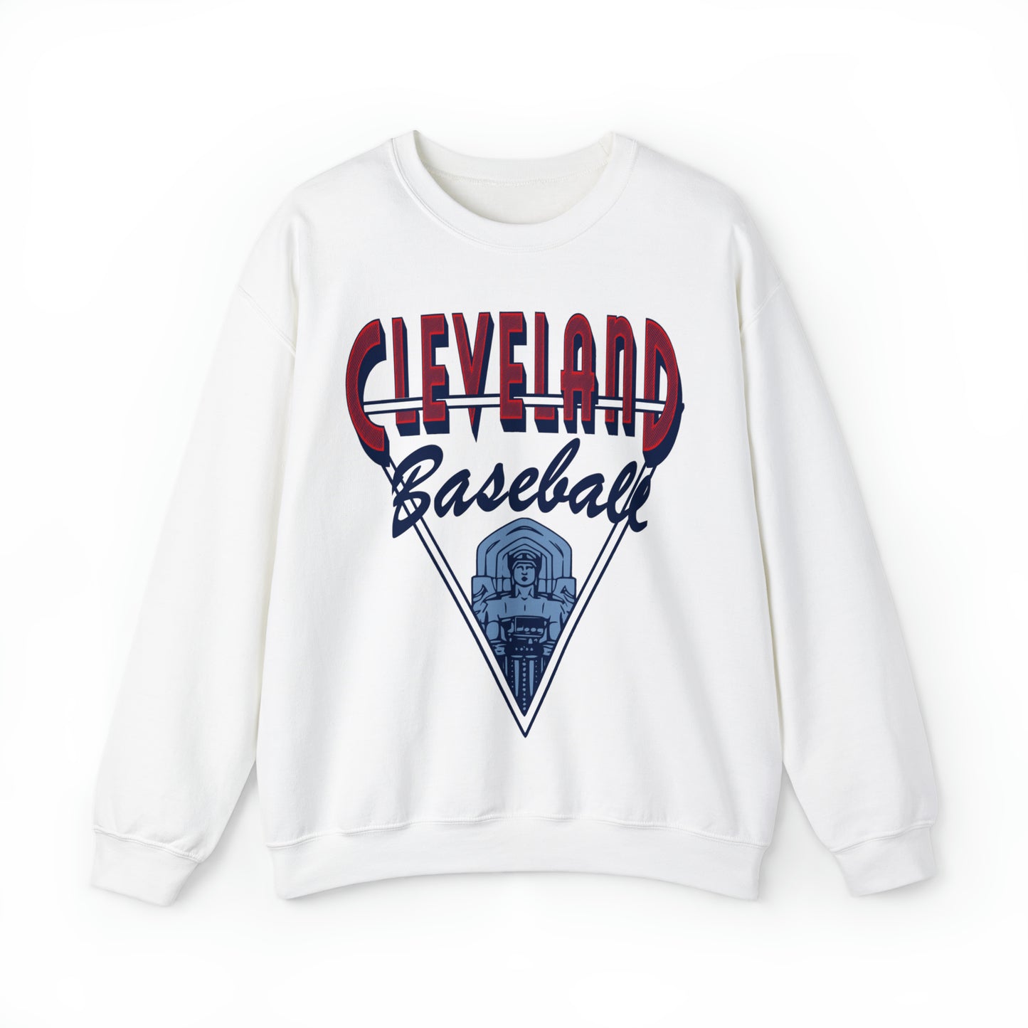 Vintage Cleveland Baseball Crewneck - CLE Indians Unisex Sweatshirt Baseball Apparel