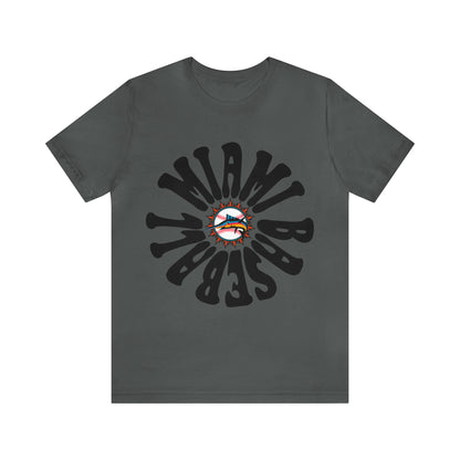 Retro Miami Baseball Throwback Tee - Vintage Baseball Unisex Short Sleeve T-Shirt