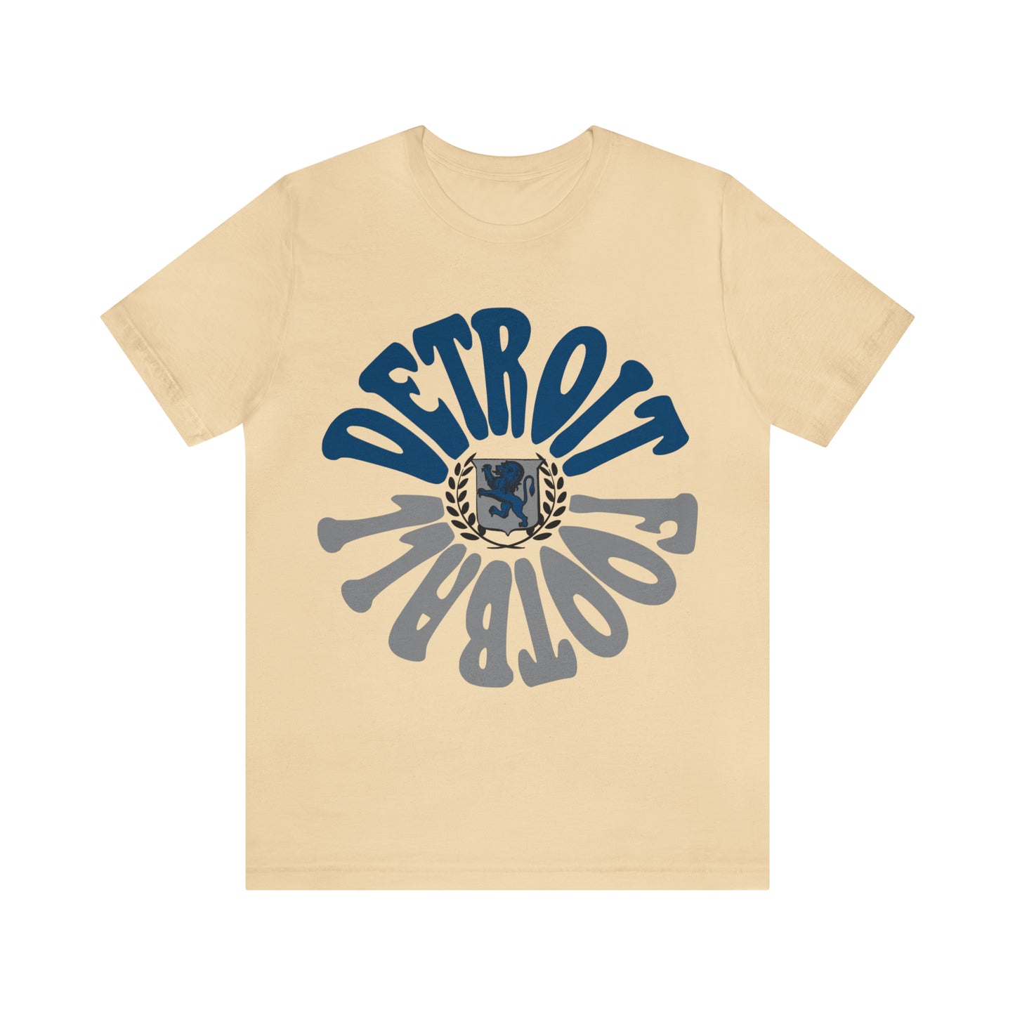 Hippy Style Detroit Lions Football Short Sleeve T-Shirt - Men's & Women's Oversized Tee - Design 2