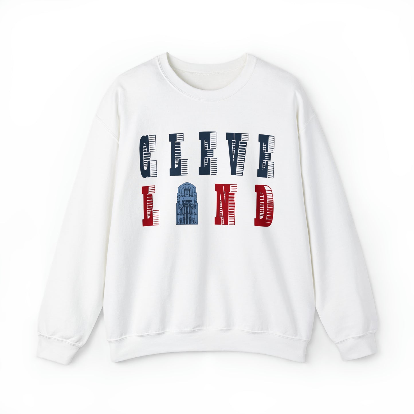New Cleveland Baseball Crewneck Lettered Sweatshirt - Retro Unisex Baseball Apparel