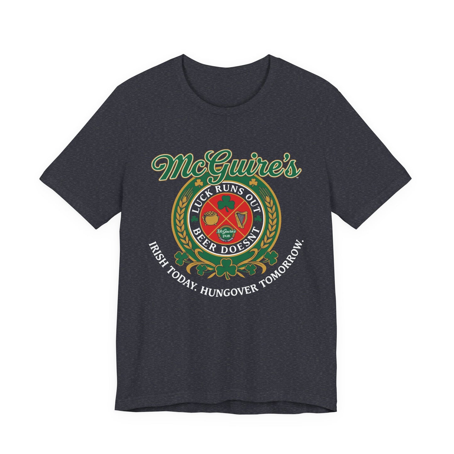 Men's Unisex McGuire's Vintage Shamrock Softstyle Tee T-Shirt