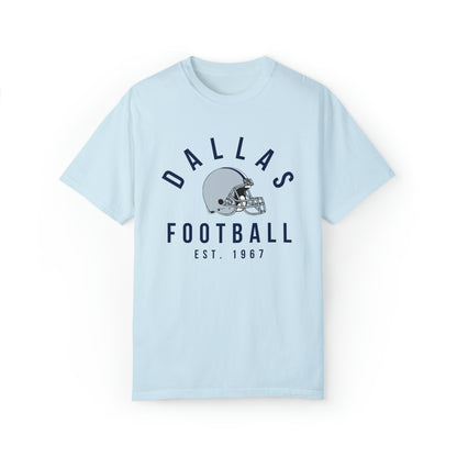 Comfort Colors Dallas Cowboys Football Tee - Short Sleeve T-Shirt Men's Women's Apparel - Design 3