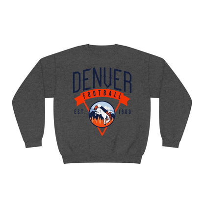 Vintage Denver Broncos Crewneck Sweatshirt - Hippy Colorado Football Apparel - Men's & Women's Unisex Sizing