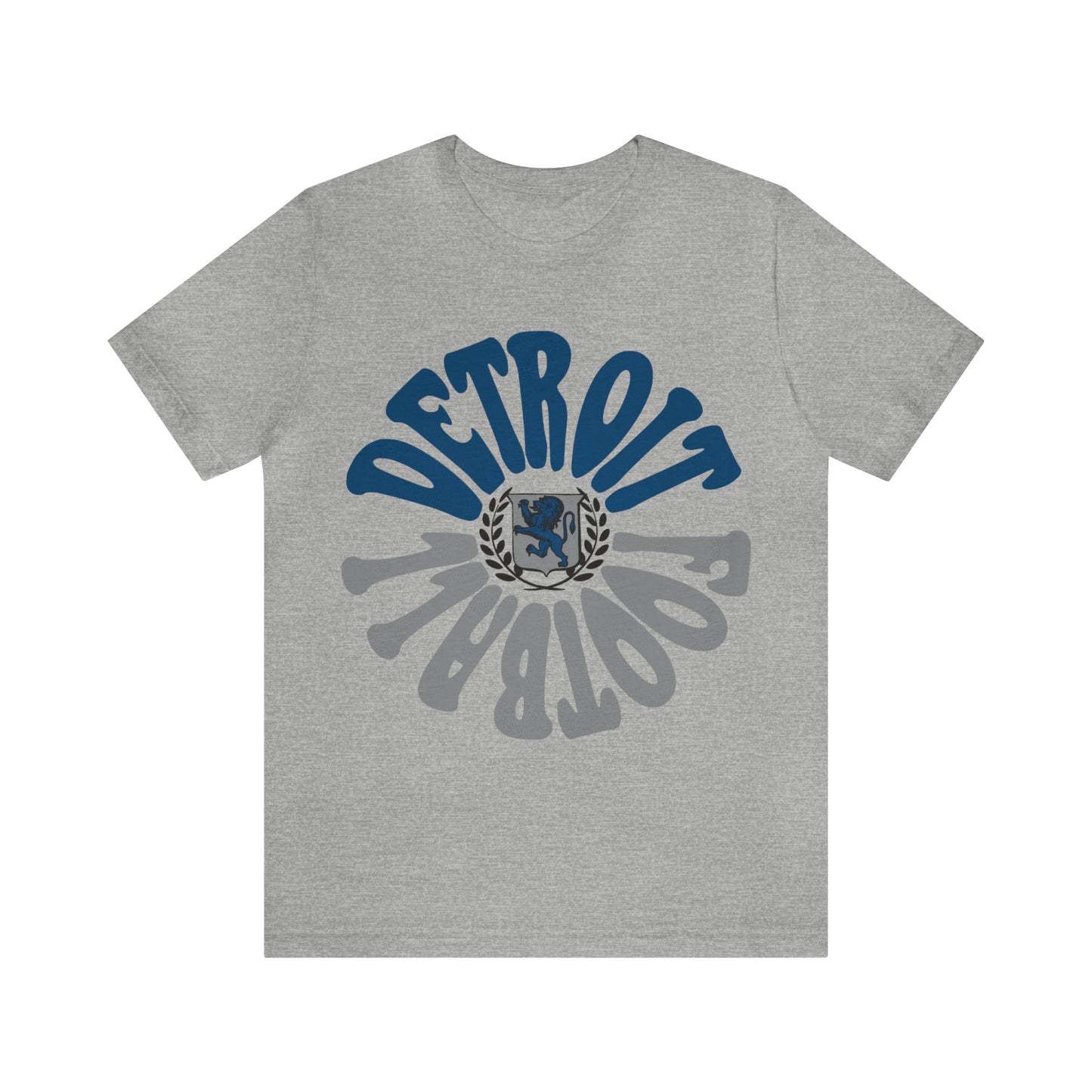 Hippy Style Detroit Lions Football Short Sleeve T-Shirt - Men's & Women's Oversized Tee - Design 2
