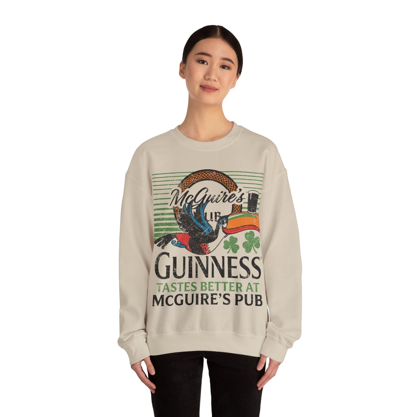 Guinness McGuire's Pub Sweatshirt — Irish Pub St. Patrick's Day Crewneck