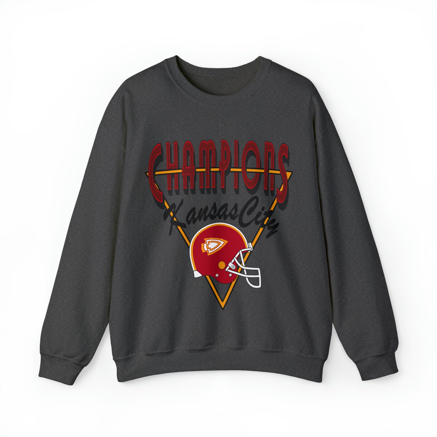 Vintage Kansas City Chiefs Champion Crewneck - Retro NFL Football Unisex Sweatshirt - Men's & Women's Oversized Apparel - Design 4